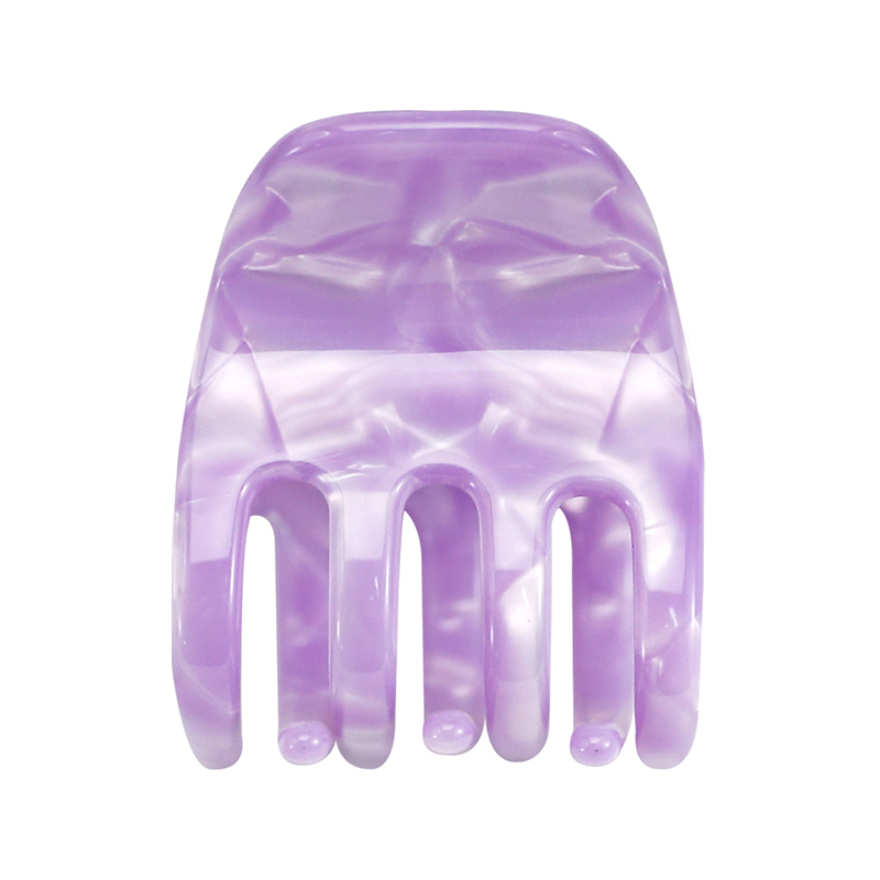 Pinza para el cabello con acetato fuerte y dientes largos