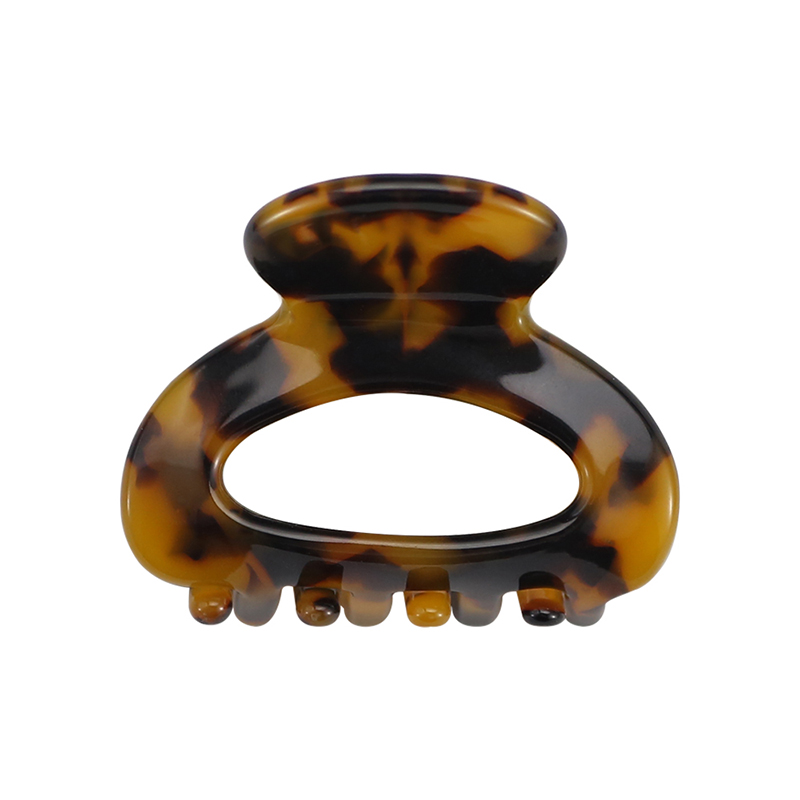 Clip para garra de cabello con acetato de muesca redonda