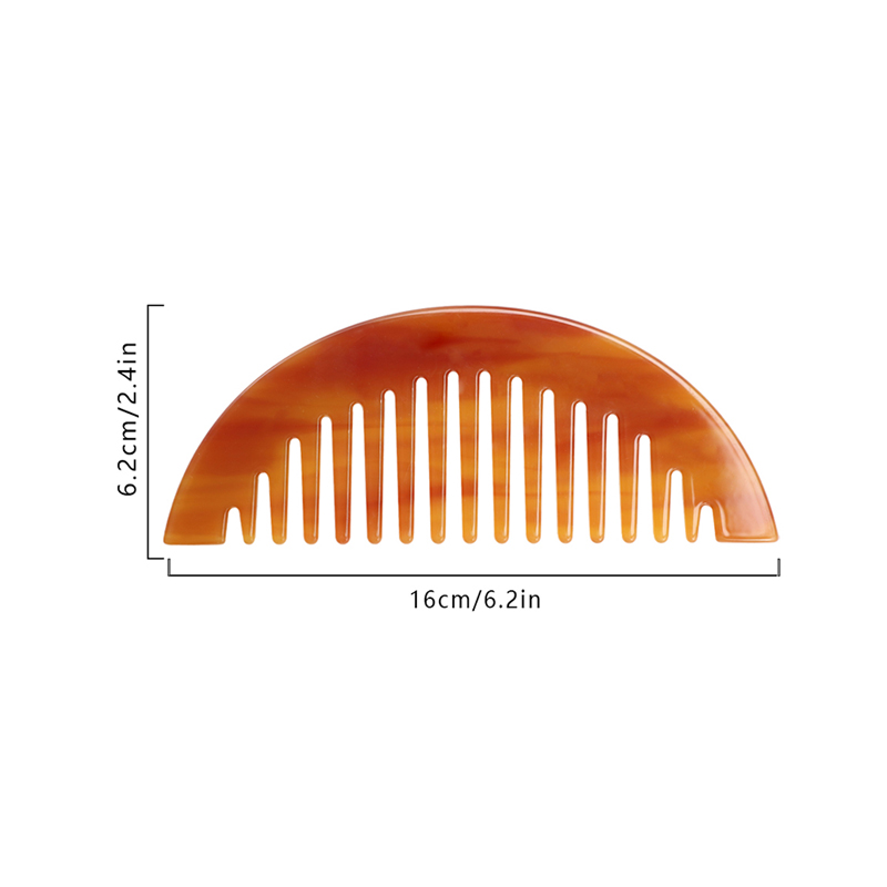 Peine de acetato de arco semicircular