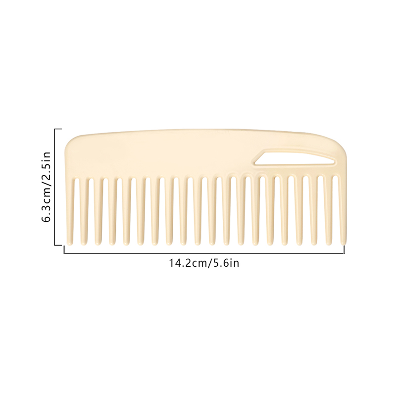 Peine rectangular de acetato simple