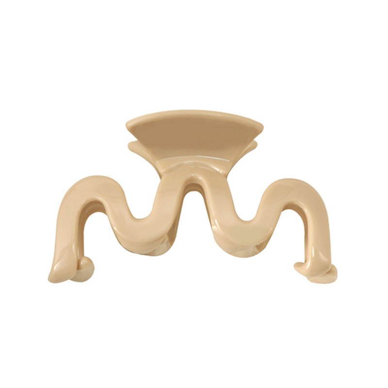 Clip de gelatina en forma de M Clip de garra de cabello de plástico inyectado