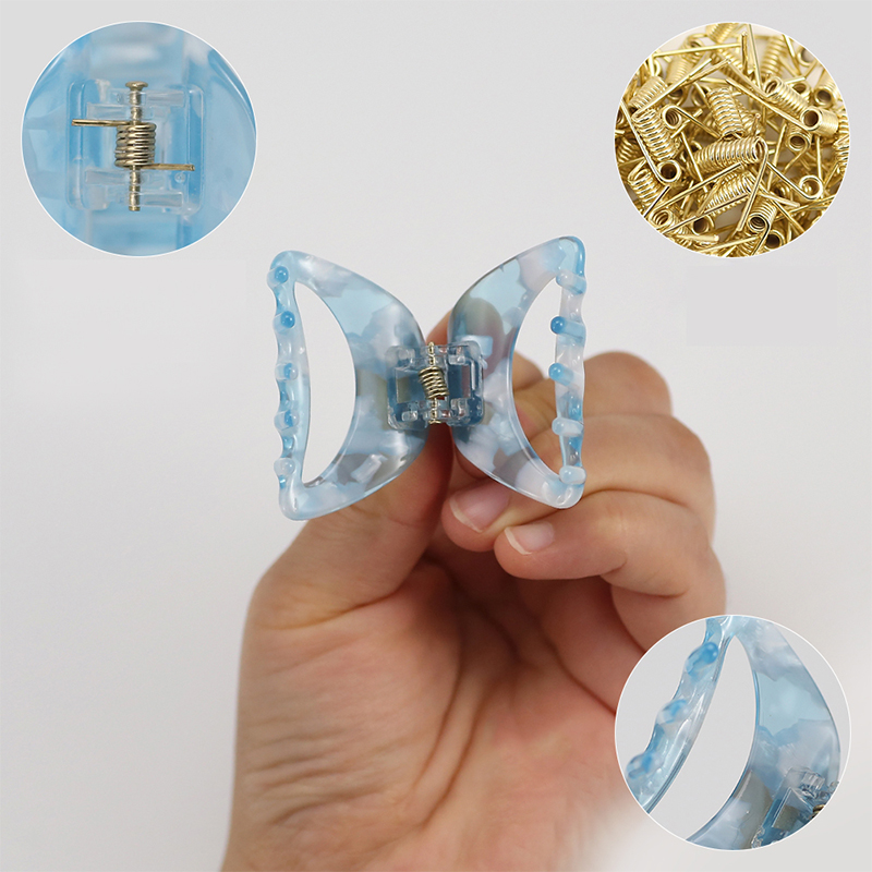 Clip para garra de cabello con acetato con muesca de arco