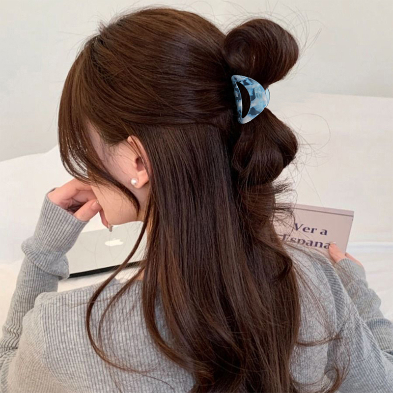 Clip para garra de cabello con acetato con muesca de arco