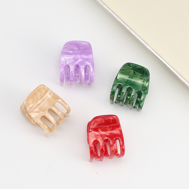 Pinza para el cabello con acetato fuerte y dientes largos