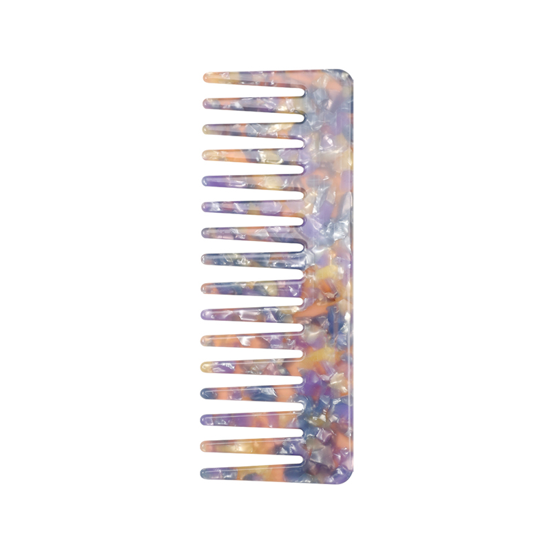 Peine rectangular grande de acetato
