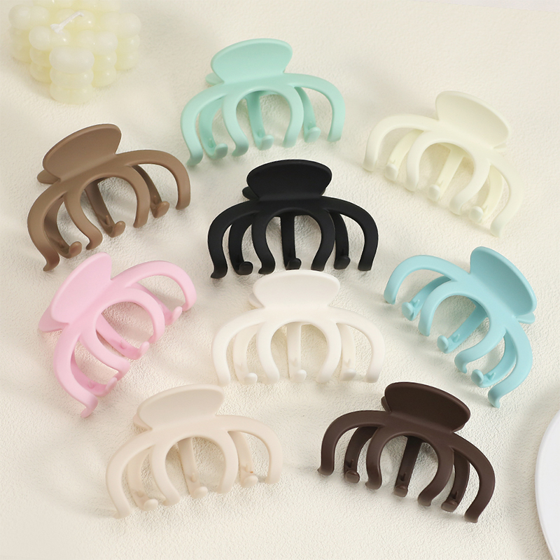 Clip para garra de cabello de plástico inyectado en forma de siete garras
