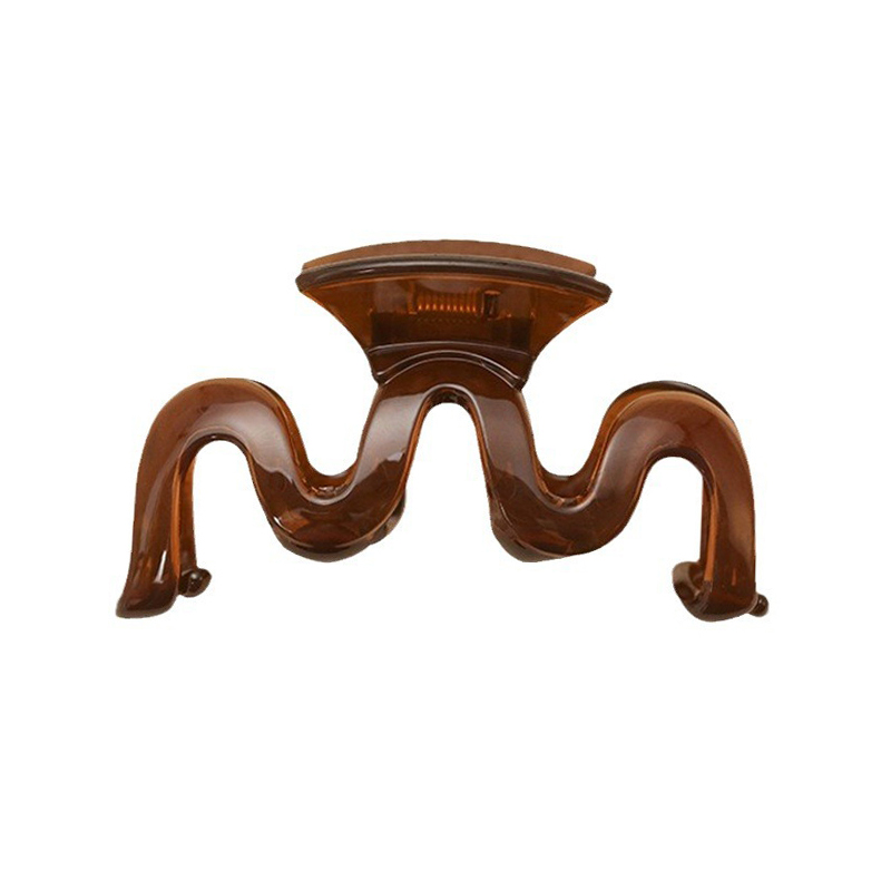 Clip de gelatina en forma de M Clip de garra de cabello de plástico inyectado