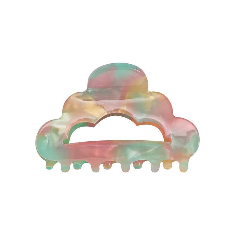 Clip para garra de cabello de acetato hueco en forma de nube