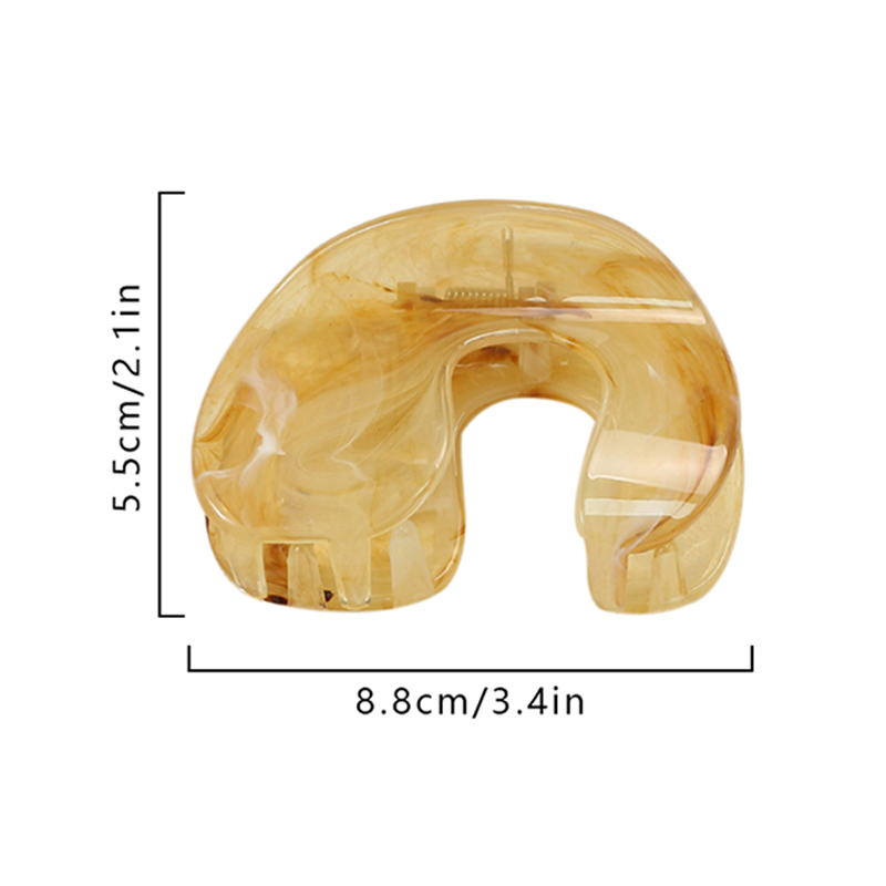 Clip para garra de cabello de plástico inyectado en forma de C