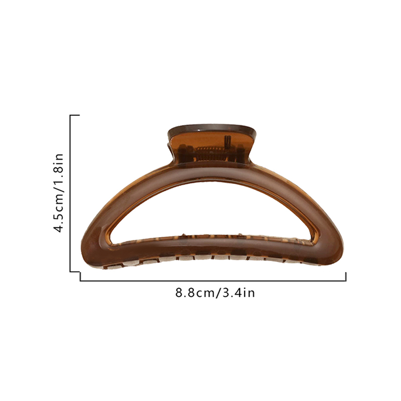 Clip para garra de cabello de plástico inyectado hueco semicircular