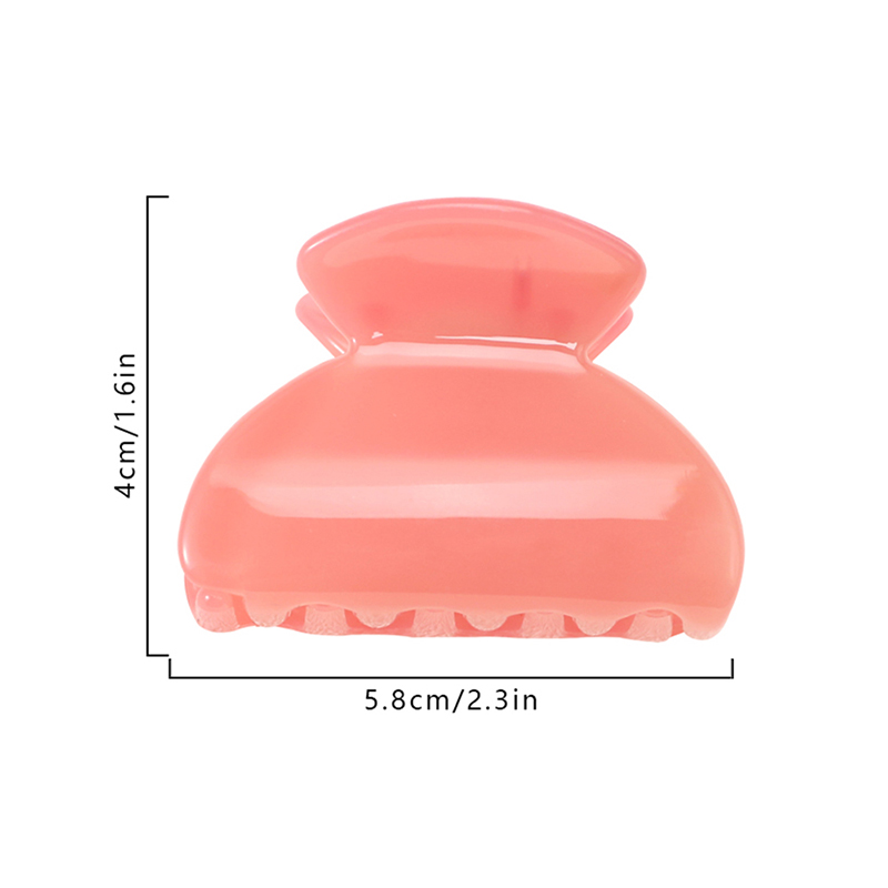 Clip para garra de cabello de plástico inyectado semicircular