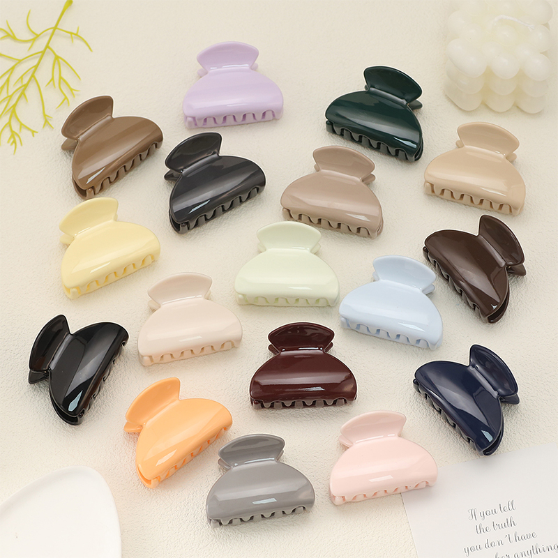 Clip para garra de cabello de plástico inyectado semicircular