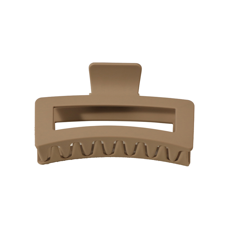 Clip rectangular de plástico para garras de cabello inyectado