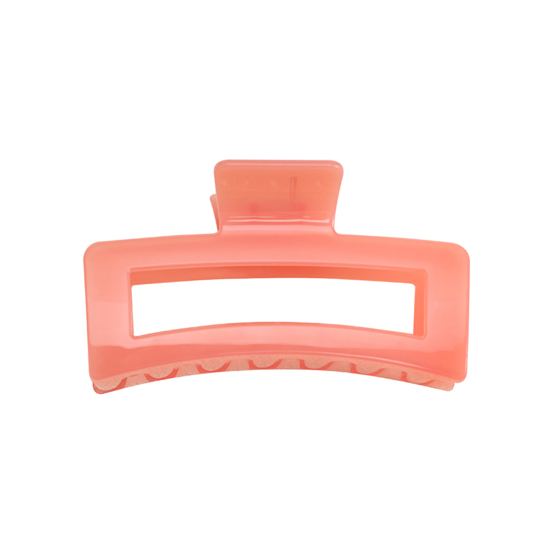 Clip rectangular de plástico para garras de cabello inyectado