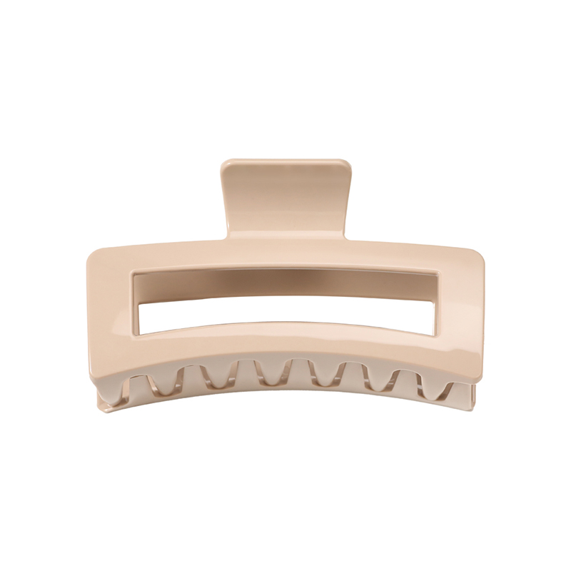 Clip rectangular de plástico para garras de cabello inyectado