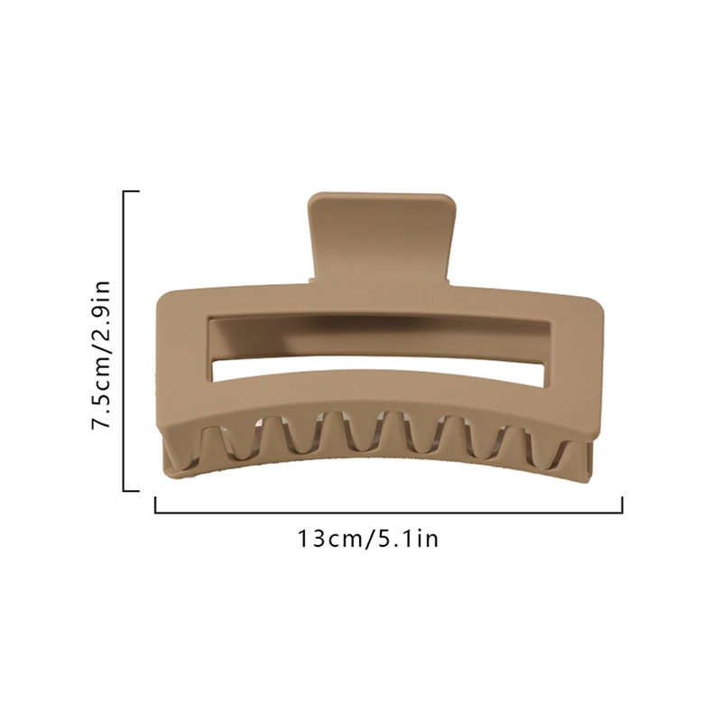 Clip rectangular de plástico para garras de cabello inyectado