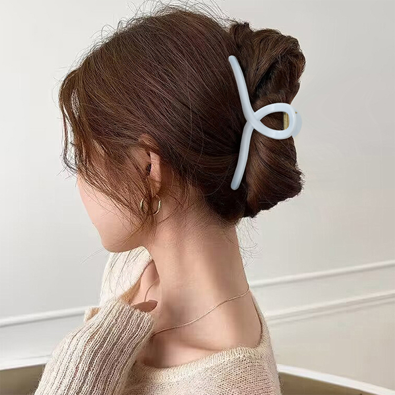 Clip de garra para el cabello de plástico inyectado Cross de 13 cm