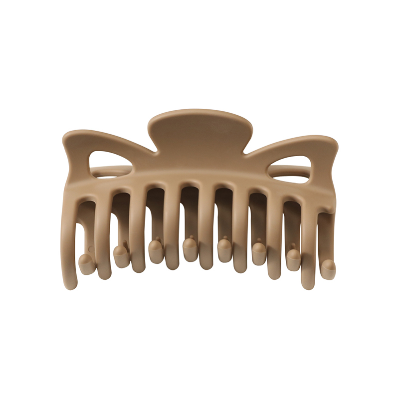 Clip para garra de cabello de plástico de inyección suave de goma con quilla de mariposa
