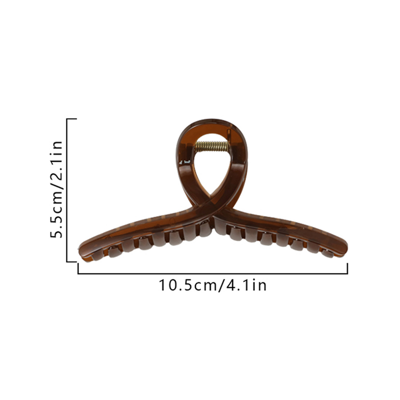 Clip para garra de cabello de plástico inyectado en forma de cruz de 10,5 cm