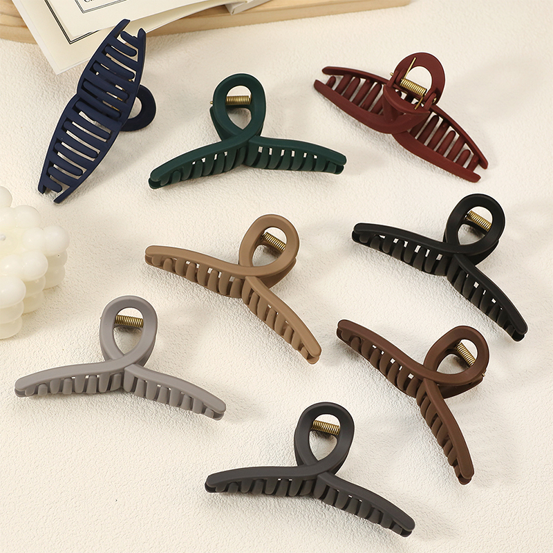 Clip para garra de cabello de plástico inyectado en forma de cruz de 10,5 cm