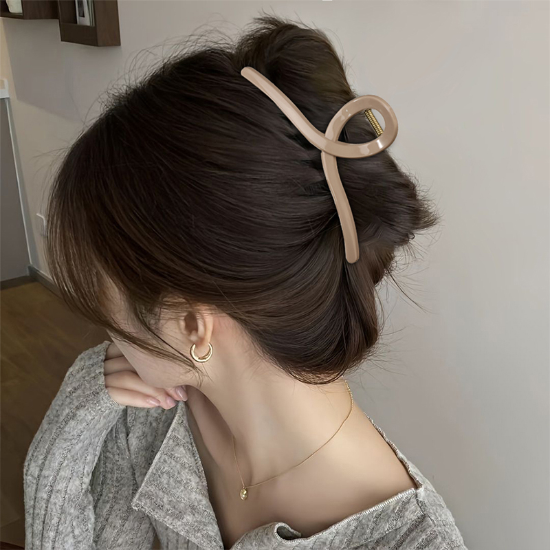 Clip de garra para el cabello de plástico inyectado Cross de 13 cm