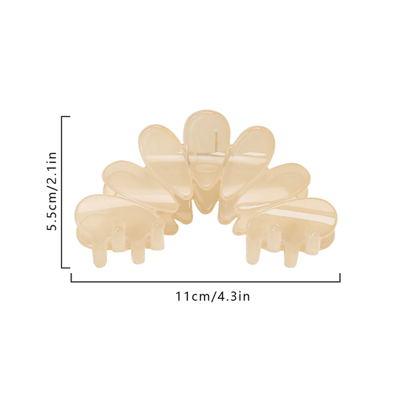Clip para garra de cabello de plástico con inyección de pétalos