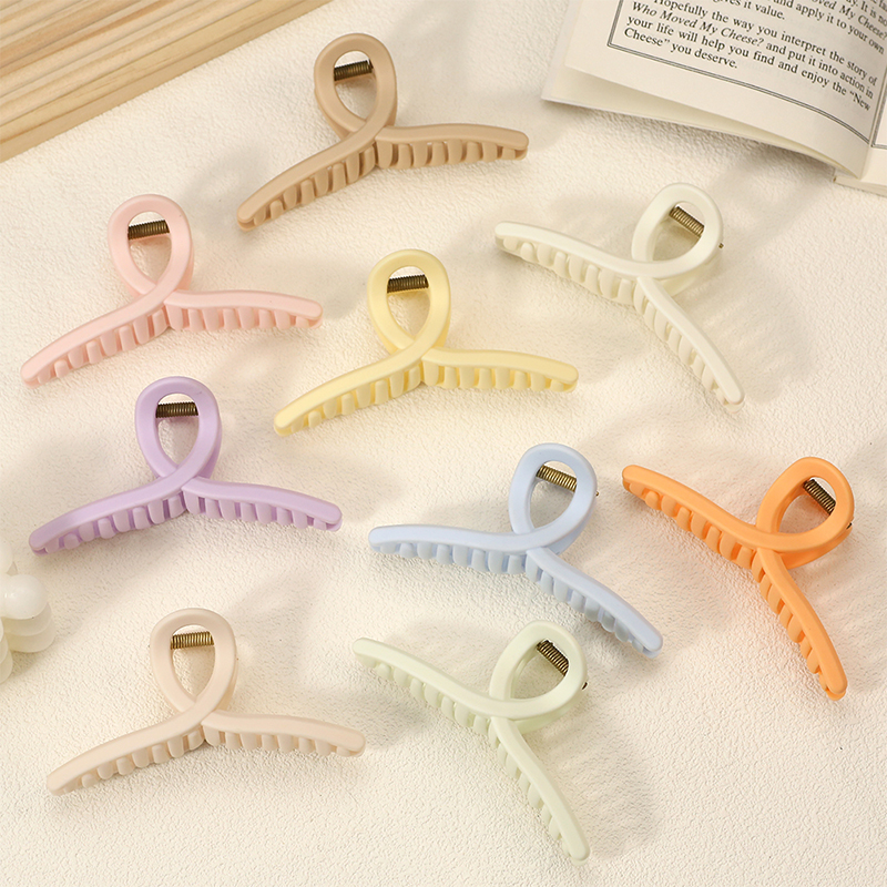 Clip para garra de cabello de plástico inyectado en forma de cruz de 10,5 cm