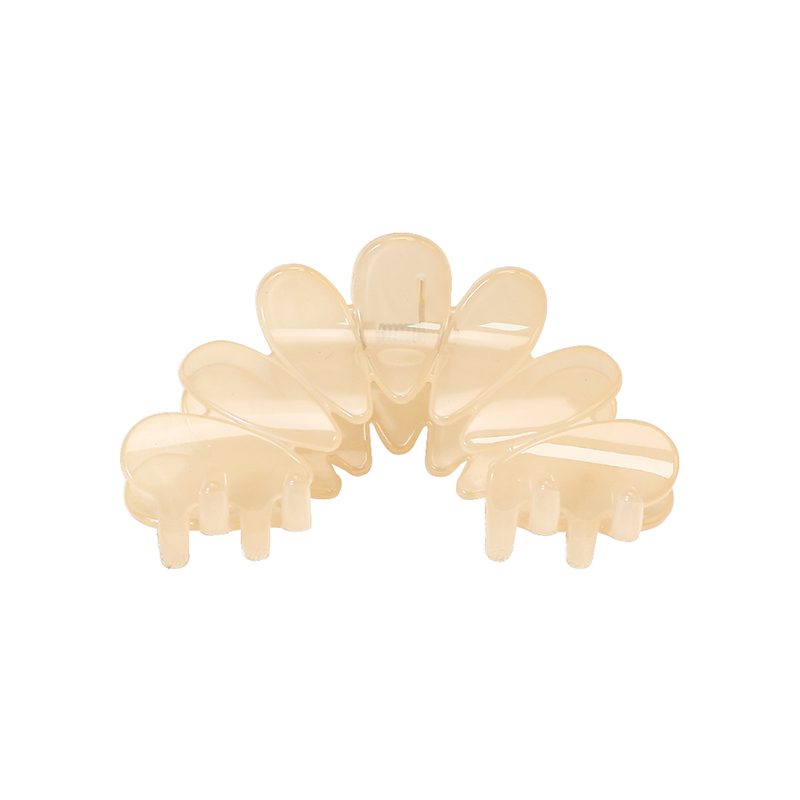 Clip para garra de cabello de plástico con inyección de pétalos