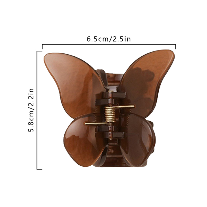 Clip de plástico para garras de cabello con inyección de mariposa