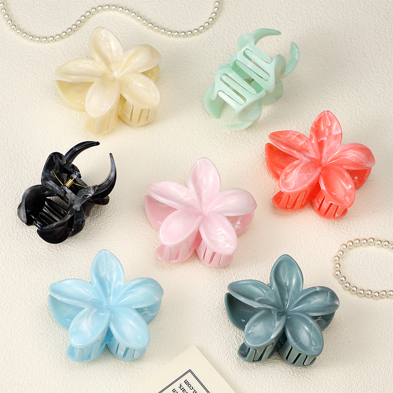 Clip para garra de cabello de plástico inyectado Plumeria