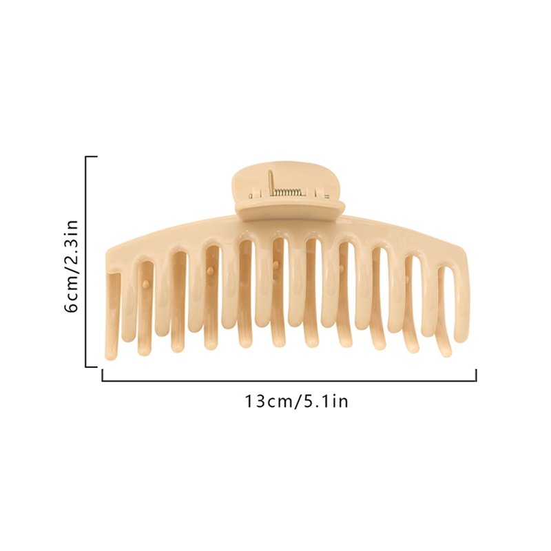 Clip para garra de cabello de plástico con inyección de quilla brillante