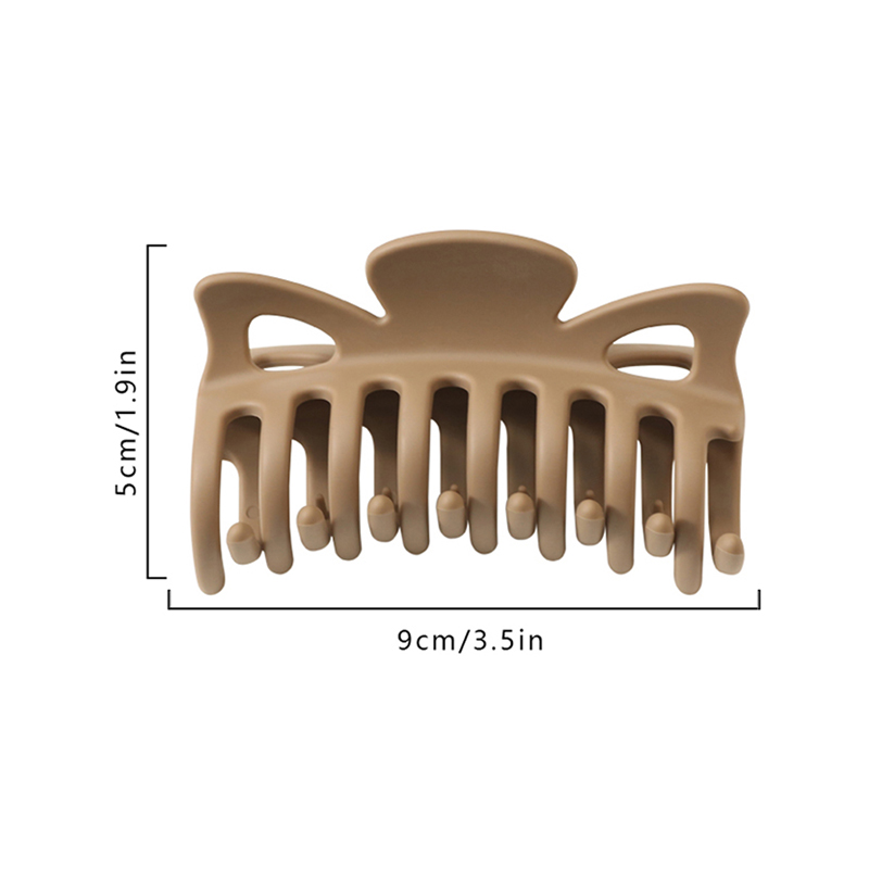 Clip para garra de cabello de plástico de inyección suave de goma con quilla de mariposa