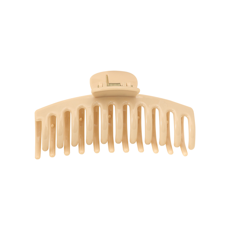 Clip para garra de cabello de plástico con inyección de quilla brillante