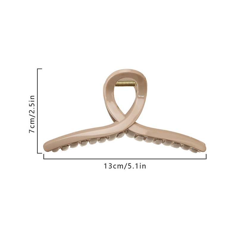 Clip de garra para el cabello de plástico inyectado Cross de 13 cm