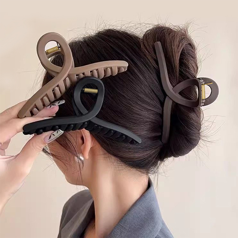 Clip para garra de cabello de plástico inyectado en forma de cruz de 10,5 cm