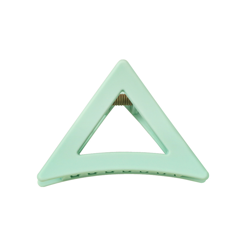 Clip de garra de cabello de plástico con inyección de borrador hueco triangular
