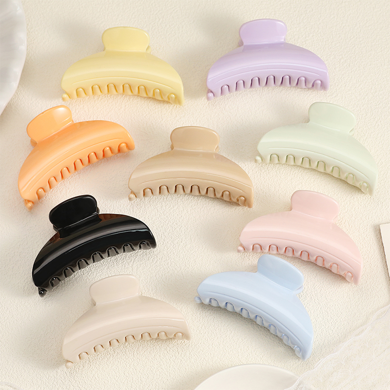 Clip para garra de cabello de plástico inyectado festoneado