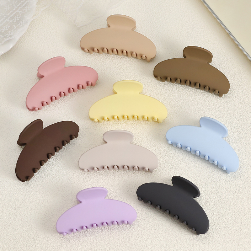 Clip largo para garra de cabello de plástico inyectado en forma de abanico