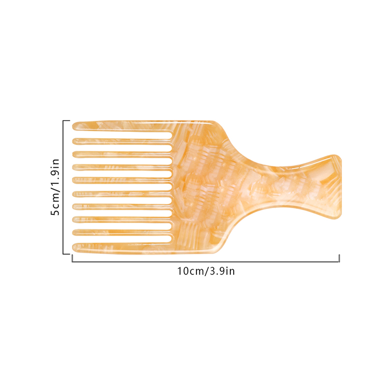 Peine compacto de acetato con mango