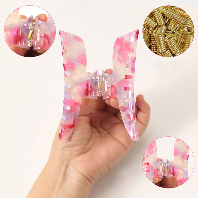 Clip para garra de cabello de acetato con forma de bolígrafo grande
