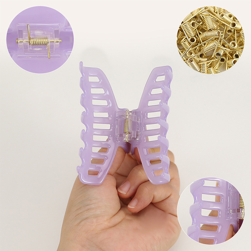 Rejilla de dientes largos Acetato Pinza para el cabello