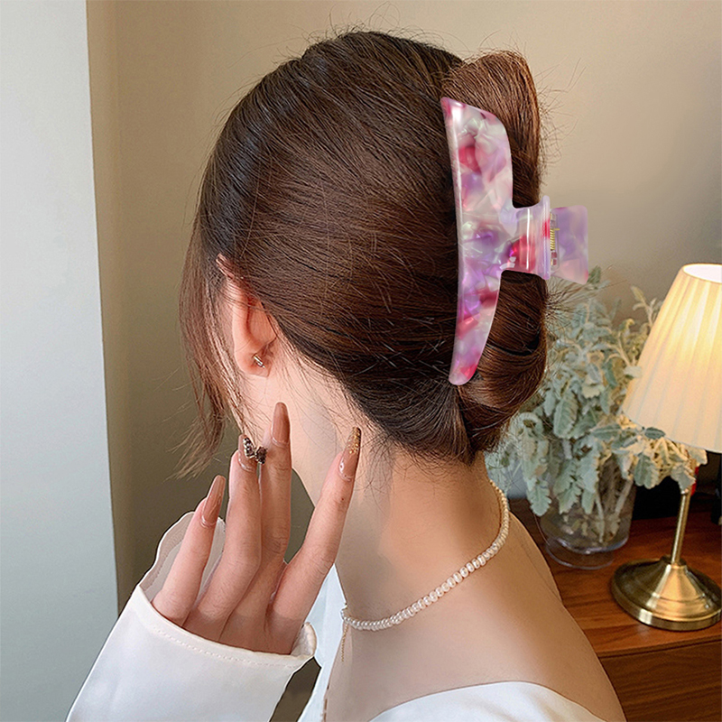 Clip para garra de cabello de acetato con forma de bolígrafo grande