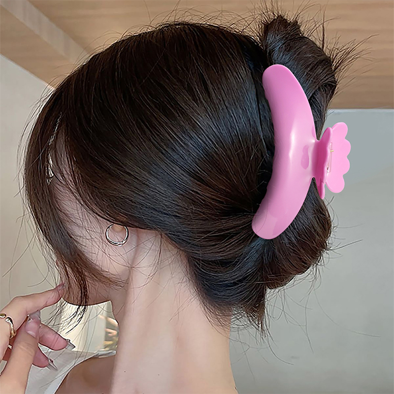 Clip para garras de cabello con acetato de mariposa de dientes afilados