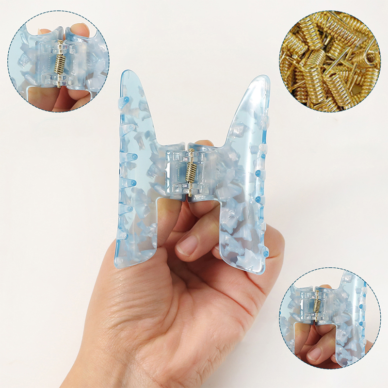 Clip para garra de cabello de acetato con forma de bolígrafo grande