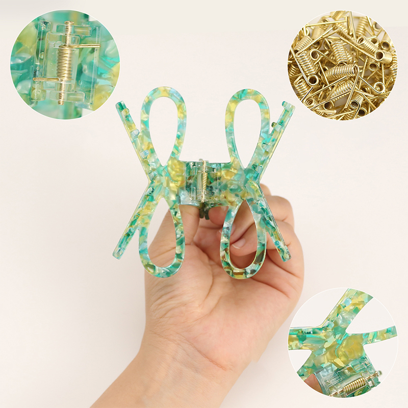 Clip decorativo para uñas de acetato de lazo