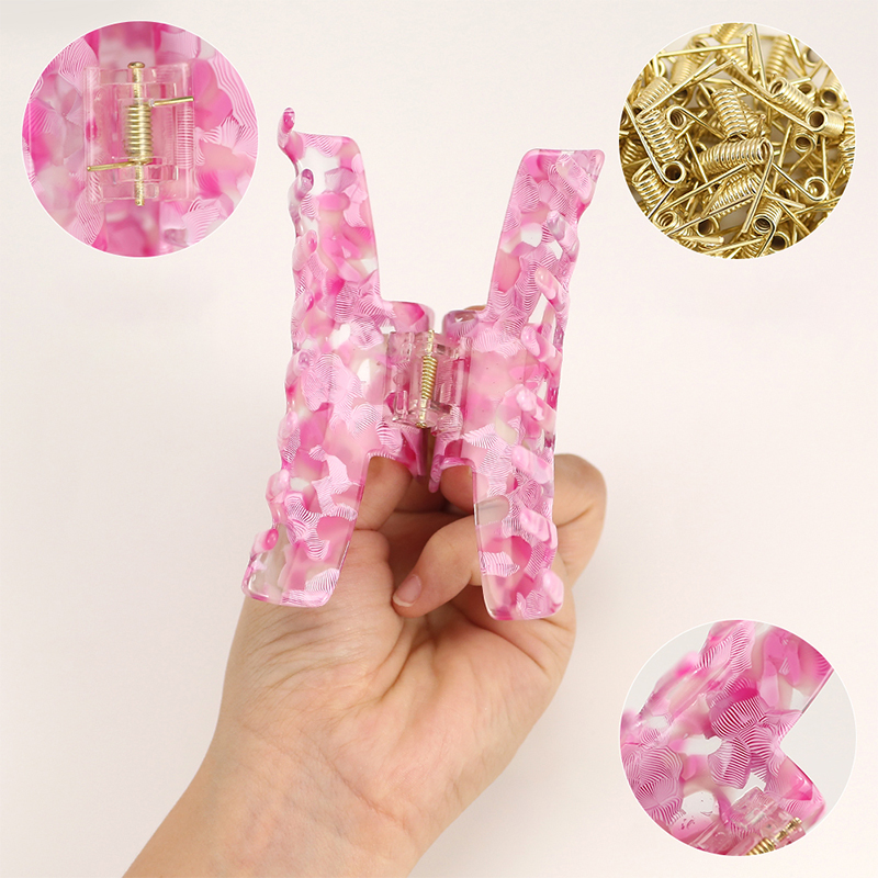 Clip largo y sencillo para garras de acetato para el cabello