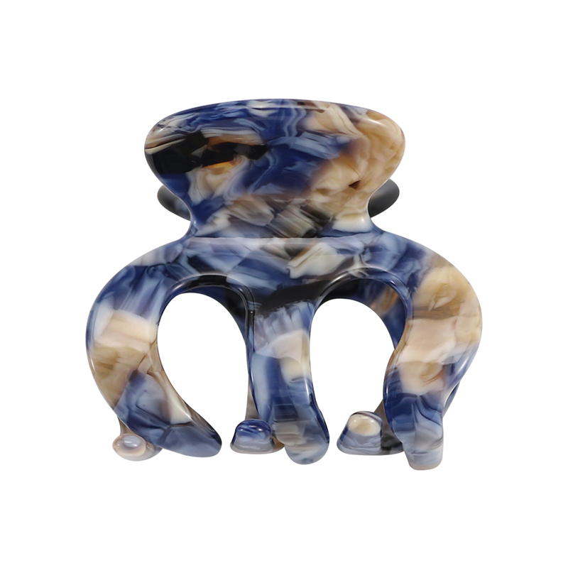 Clip para garra de cabello de acetato con forma de calabaza