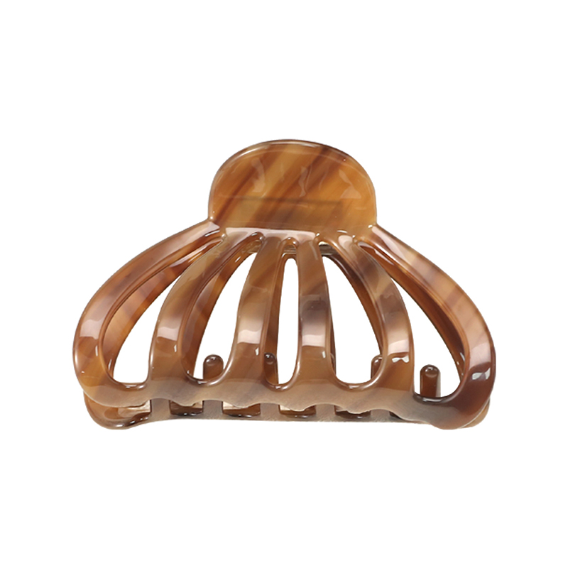Clip para garra de cabello de acetato con forma de linterna
