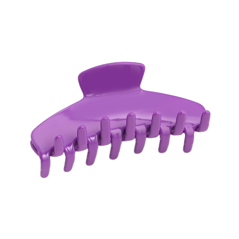 Clip para garra de cabello de acetato simple, transparente y suave