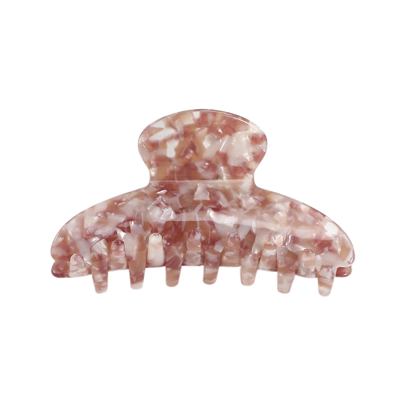 Clip para garra de cabello con acetato de resorte galvanizado en forma de arco